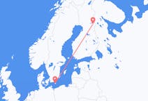 Vluchten van Bornholm naar Kuusamo
