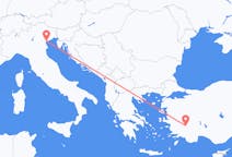Flyreiser fra Denizli, til Venezia