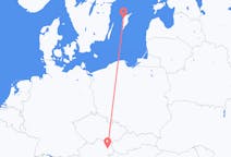 Loty z Visby (Dania), Szwecja z Wiedeń, Austria