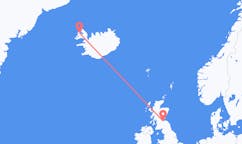 Loty z Edinburgh, Szkocja do Ísafjörður, Islandia