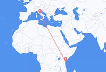 Flyreiser fra Ukunda, Kenya til Roma, Italia