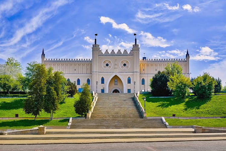 Photo of main Entrance Gate of the Neo-gothic Part of Lublin Castle.