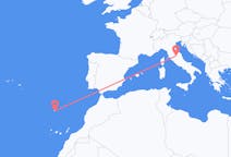 Flyg från Funchal, Portugal till Perugia, Italien