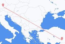 Fly fra München til Kahramanmaraş