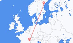 Flights from Chambéry, France to Sundsvall, Sweden