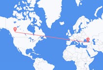 Flights from Dawson Creek, Canada to Giresun, Turkey