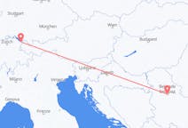 Flug frá Altenrhein, Sviss til Belgrad, Serbíu