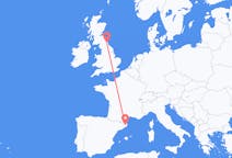 Flyreiser fra Newcastle upon Tyne, England til Girona, Spania
