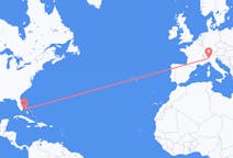 巴哈马出发地 比米尼飞往巴哈马目的地 米蘭的航班