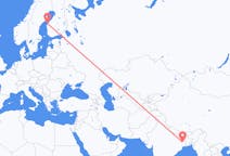 Flights from Durgapur, India to Vaasa, Finland
