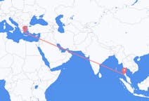 Flyreiser fra Krabi, Thailand til Milos, Hellas