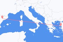 Flights from Lleida, Spain to Mytilene, Greece