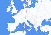 Flights from Tébessa, Algeria to Ängelholm, Sweden
