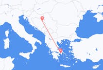 从雅典飞往图兹拉的航班