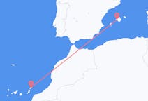 Fly fra Lanzarote til Palma de Mallorca