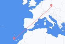 Flyreiser fra Santa Cruz De La Palma, Spania til Praha, Tsjekkia