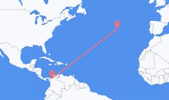 เที่ยวบิน จาก มอนเตริอา, โคลอมเบีย ไปยัง Flores Island, โปรตุเกส