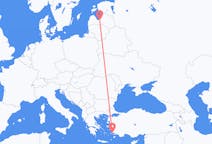 Flyg från Riga, Lettland till Bodrum, Turkiet