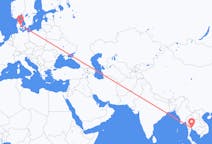 Flyreiser fra Bangkok, Thailand til Århus, Danmark