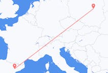 Voli da Leida, Spagna a Varsavia, Polonia