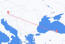 出发地 奥地利出发地 格拉茨目的地 土耳其三生的航班