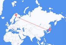 Flyrejser fra Sendai til Rovaniemi