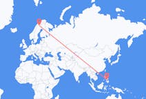 Flyreiser fra Cebu, Filippinene til Kiruna, Sverige