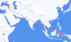 出发地 印度尼西亚安汶 (马鲁古)目的地 土耳其馬爾丁的航班