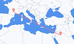Flights from Al Jawf Region, Saudi Arabia to Rodez, France