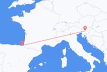Flyrejser fra Ljubljana, Slovenien til San Sebastian, Spanien