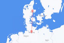 Flyreiser fra Århus, Danmark til Hamburg, Tyskland