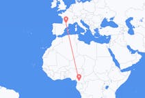 Flyreiser fra Yaoundé, Kamerun til Toulouse, Frankrike