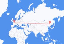 Flyrejser fra Harbin, Kina til Paris, Frankrig