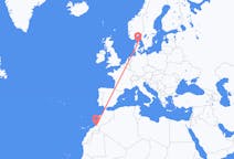 Flights from Guelmim, Morocco to Aalborg, Denmark