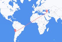 Flyreiser fra Copiapó, Chile til Van, Tyrkia