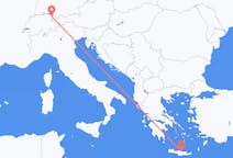 Flights from Heraklion, Greece to Thal, Switzerland