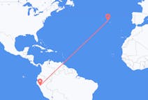 Flyg från Cajamarca, Peru till Terceira, Portugal