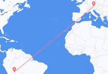 Flyrejser fra Puerto Maldonado, Peru til Salzburg, Østrig