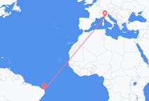 Flyreiser fra Natal, Brasil til Pisa, Italia