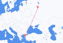 Flights from Moscow, Russia to Mytilene, Greece