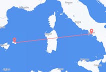 Flyrejser fra Napoli, Italien til Menorca, Spanien