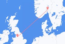 Flyreiser fra Manchester, England til Oslo, Norge