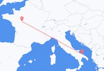 Flyreiser fra Tours, Frankrike til Bari, Italia