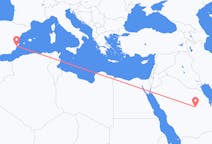 Flyreiser fra Riyadh, til Alicante