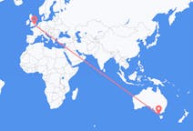 Flights from King Island, Australia to London, England