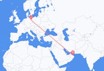 Flyg från Muscat, Oman till Berlin, Maryland, Tyskland