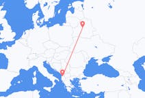 Vluchten van Minsk, Belarus naar Tirana, Albanië