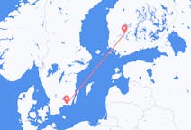 Fly fra Ronneby til Tampere