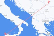 Vluchten van Trapani, Italië naar Craiova, Roemenië