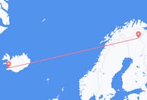 Vluchten van Ivalo naar Reykjavík